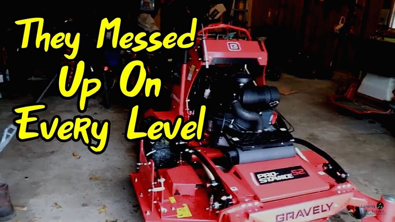 Gravely Pro Stance Was Cutting Bad, Then I Found out Why