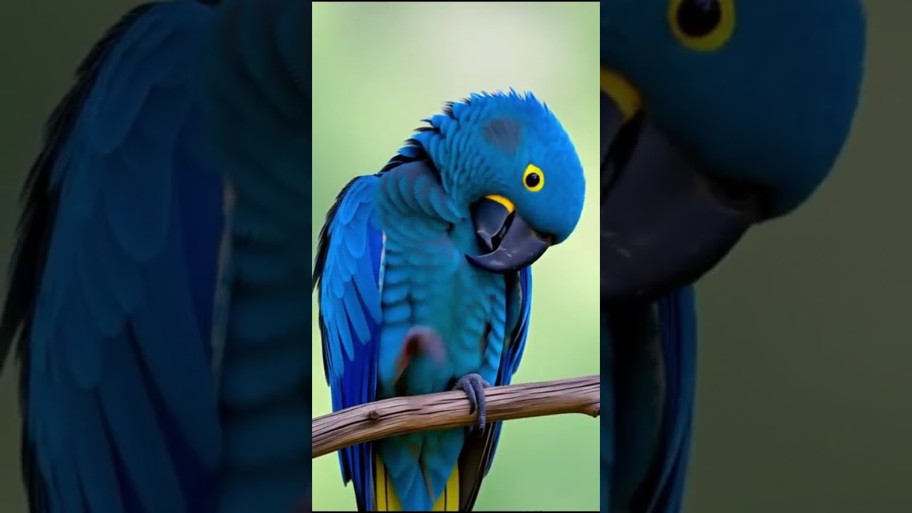 ARARA AZUL CANTANDO