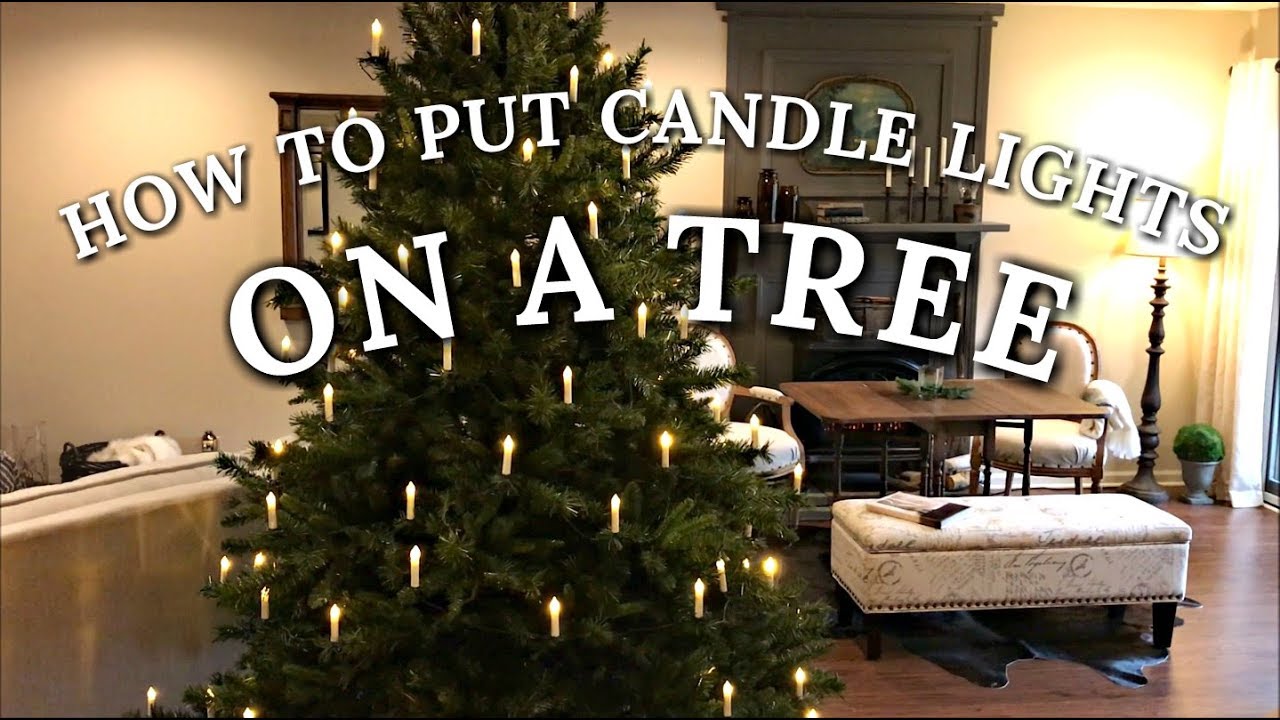 Как повесить свечи на рождественскую ёлку — Украшение ёлки ​​в винтажном стиле