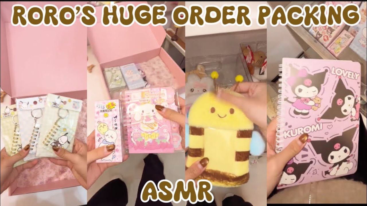 RORO’S HUGE ORDER PACKING 😻💗(ASMR)||SMALL BUSINESS 