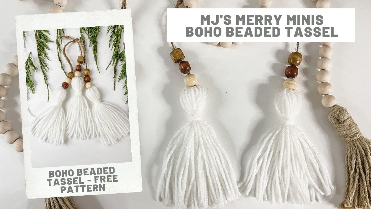 Boho Beaded Tassel Ornament
