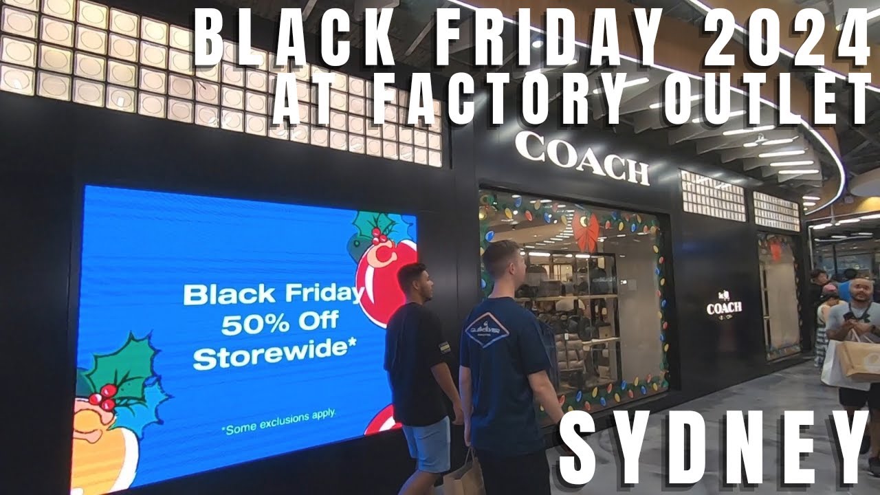 Black Friday at Sydney Factory Outlet, Everything on Sale | DFO Homebush | Sydney NSW Australia 2024