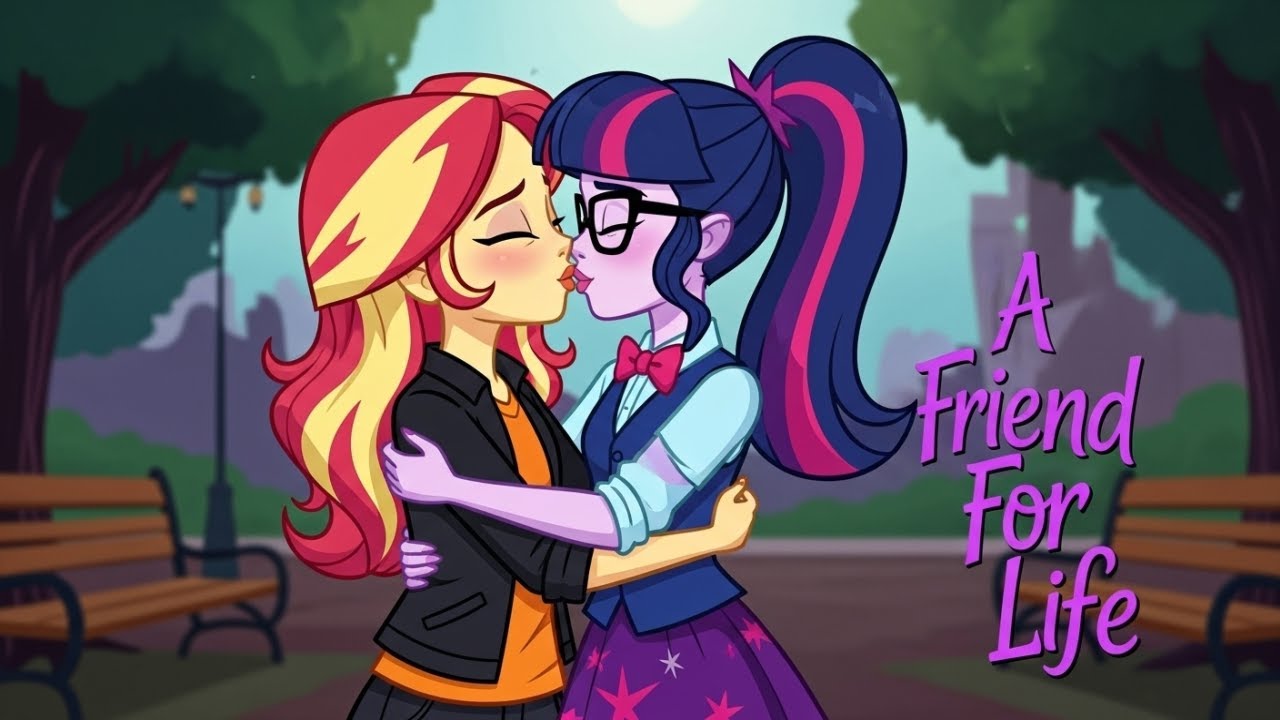 A Friend for Life Sunset Shimmer X Twilight Sparkle Fan Equestria Girls Yuri Video AI Gen Cover Song