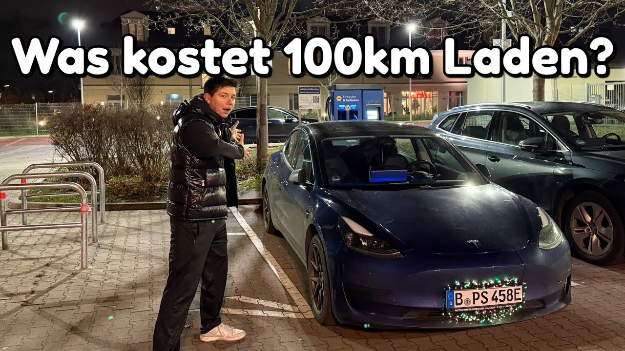 Was kostet 100km laden bei Tesla?