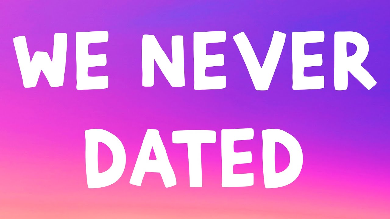 SOMBR - We Never Dated (Lyrics)
