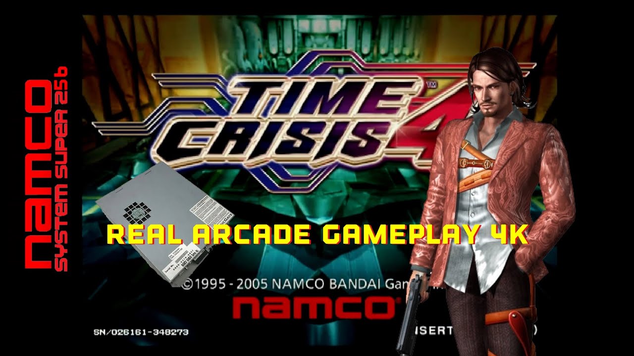 Time Crisis 4 real arcade captured gameplay 4K 60 FPS (Not PS3 or MAME!)