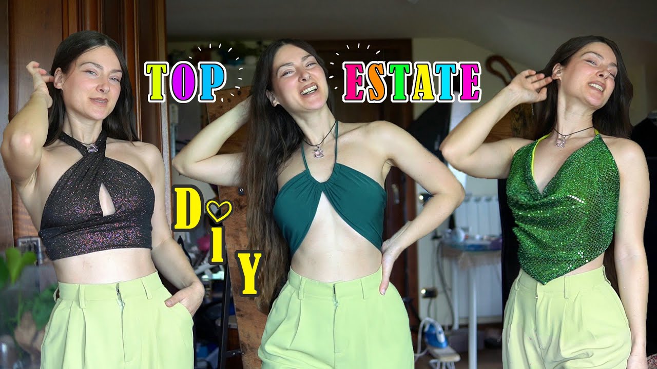 come cucire un top tutorial [top fai da te estate 2023]🌴⛵🍍🦀 CUCI CON DEVANATURA