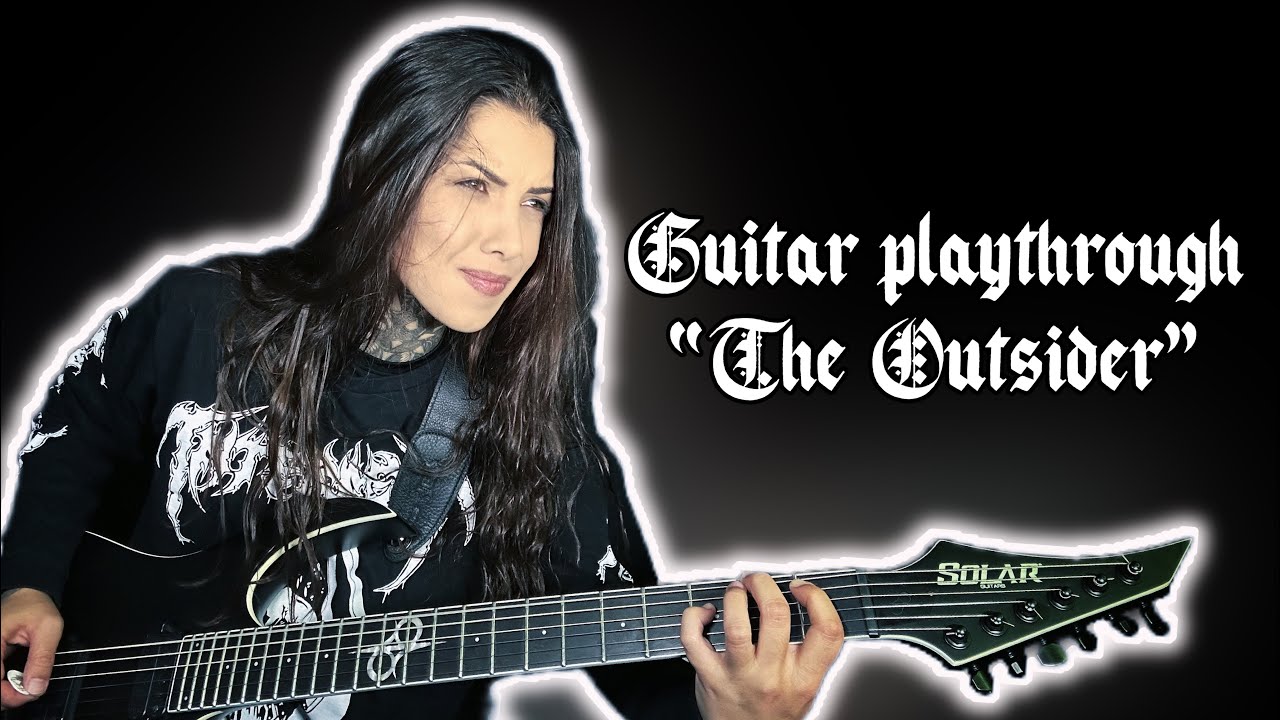 CRYPTA - The Outsider (Guitar Playthrough by Tain&aacute; Bergamaschi)