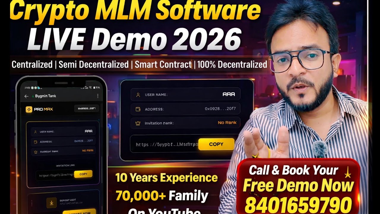 Latest Crypto MLM Software 2026 | Crypto Software Demo | Crypto MLM Software Demo #mlmsoftware #mlm