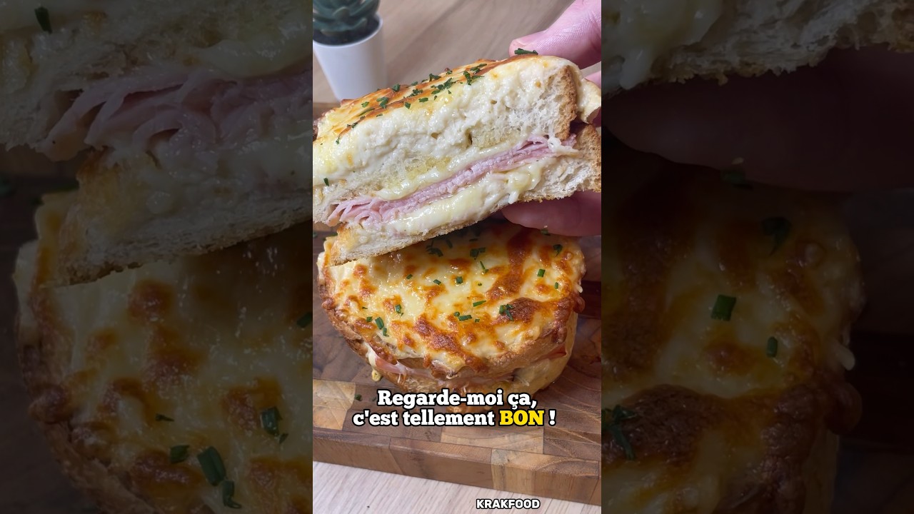 - RECETTE CROQUE-MONSIEUR- 💫 Un classique d&eacute;licieux 😁#shorts