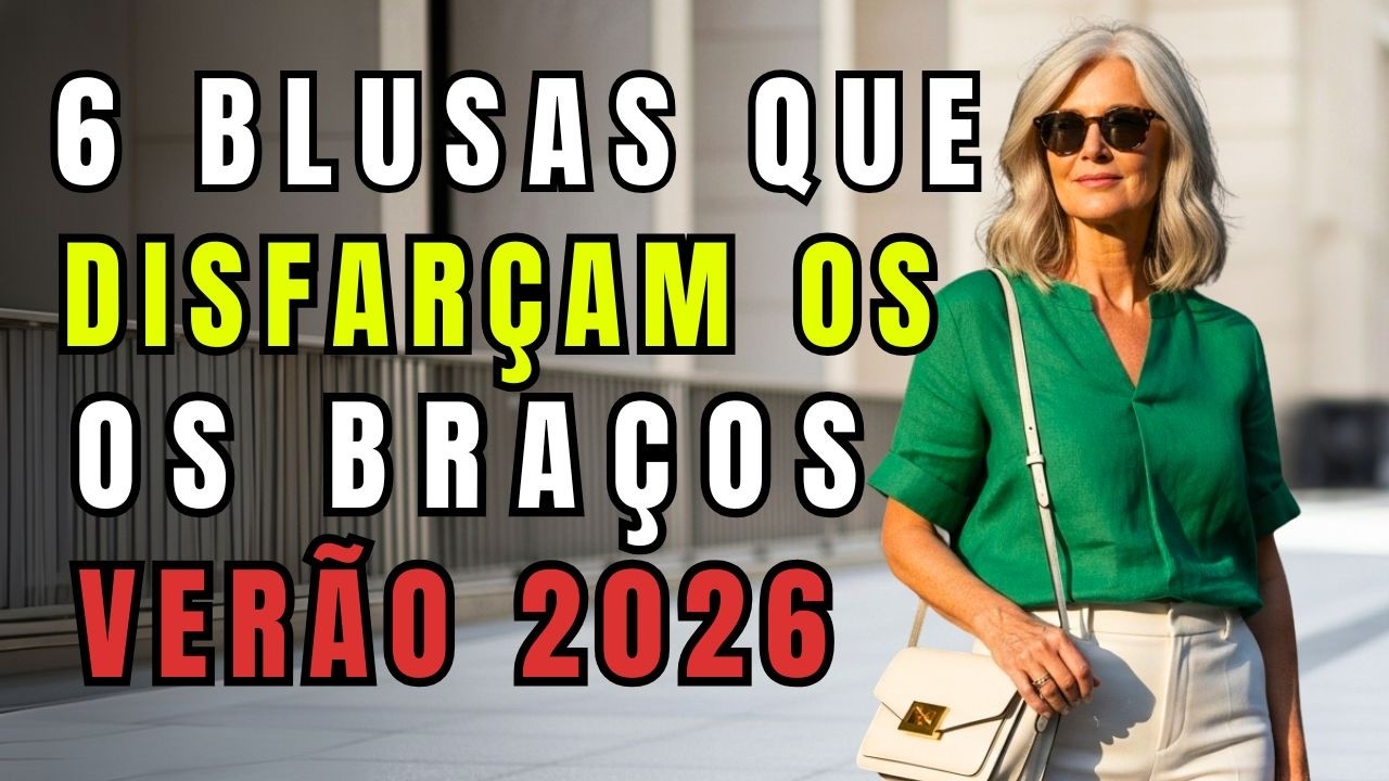 6 Blusas que Toda Mulher 60+ Precisa para Disfarçar os Braços e Rejuvenescer