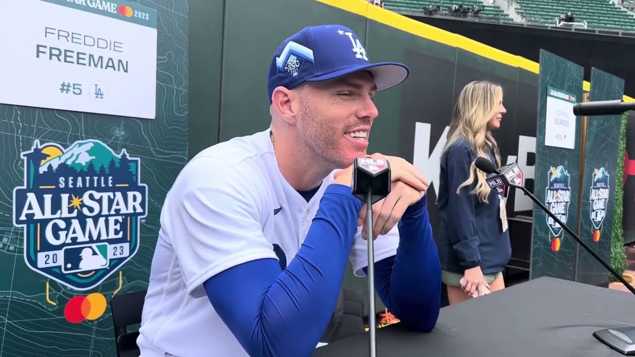 Dodgers first baseman Freddie Freeman talks Shohei Ohtani rumors and being in the MLB All-Star Game