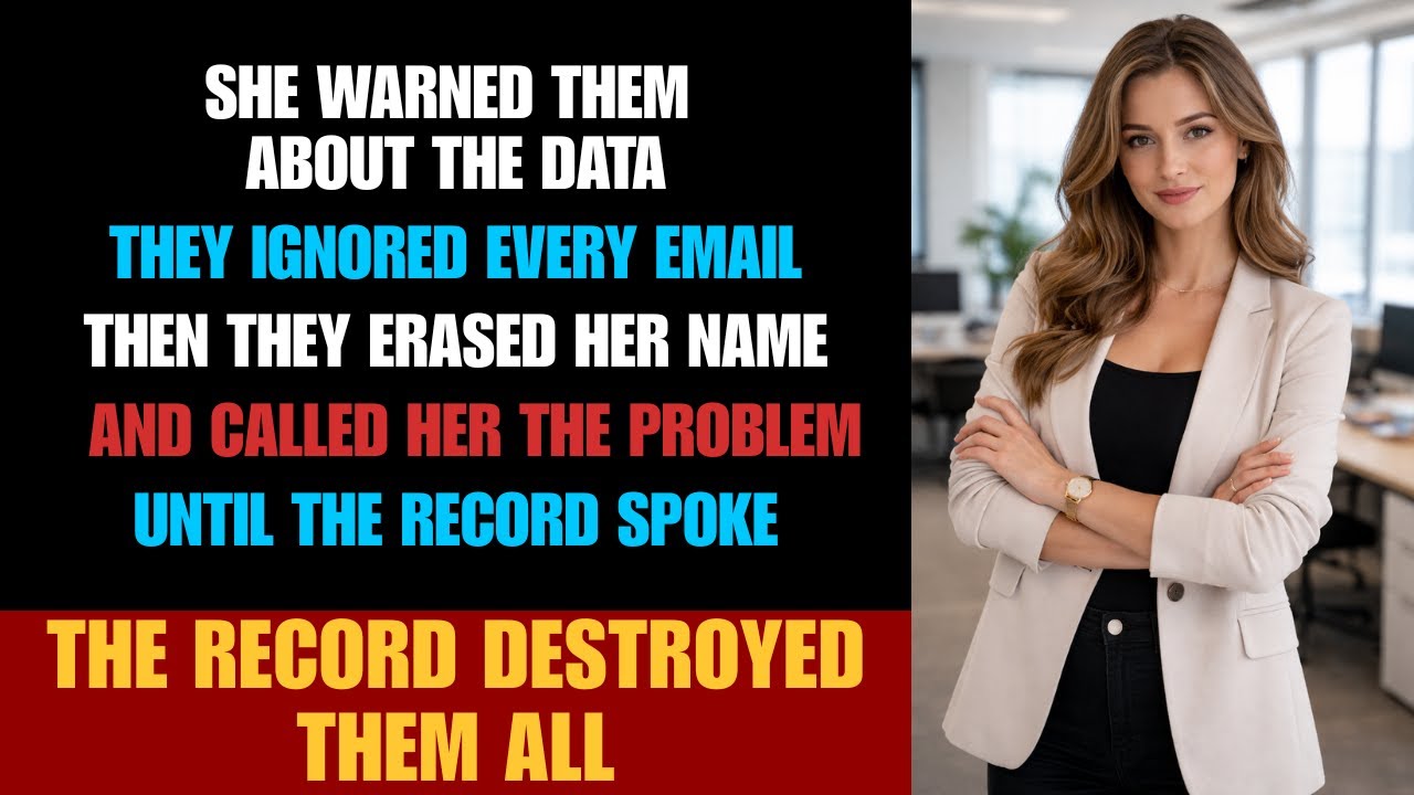 SHE WARNED THEM. THEY ERASED HER. THE RECORD ENDED THEIR CAREERS.