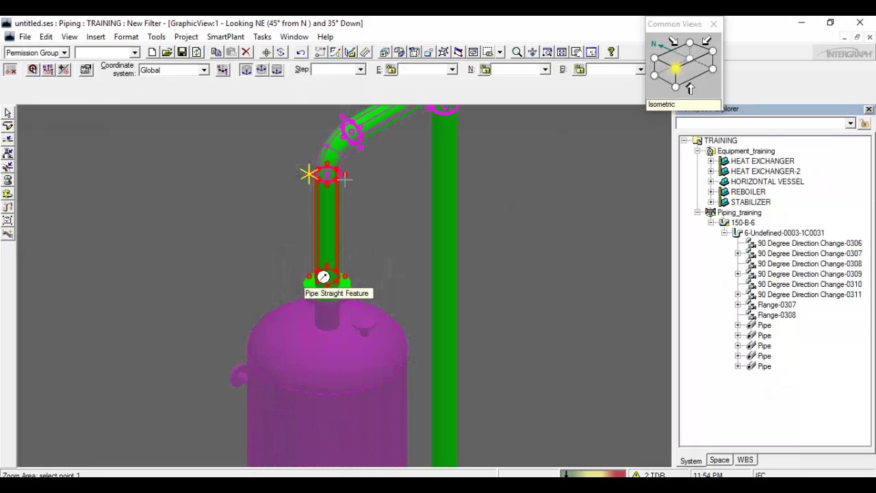 SP3D PIPING TUTORIAL: 150-B-6