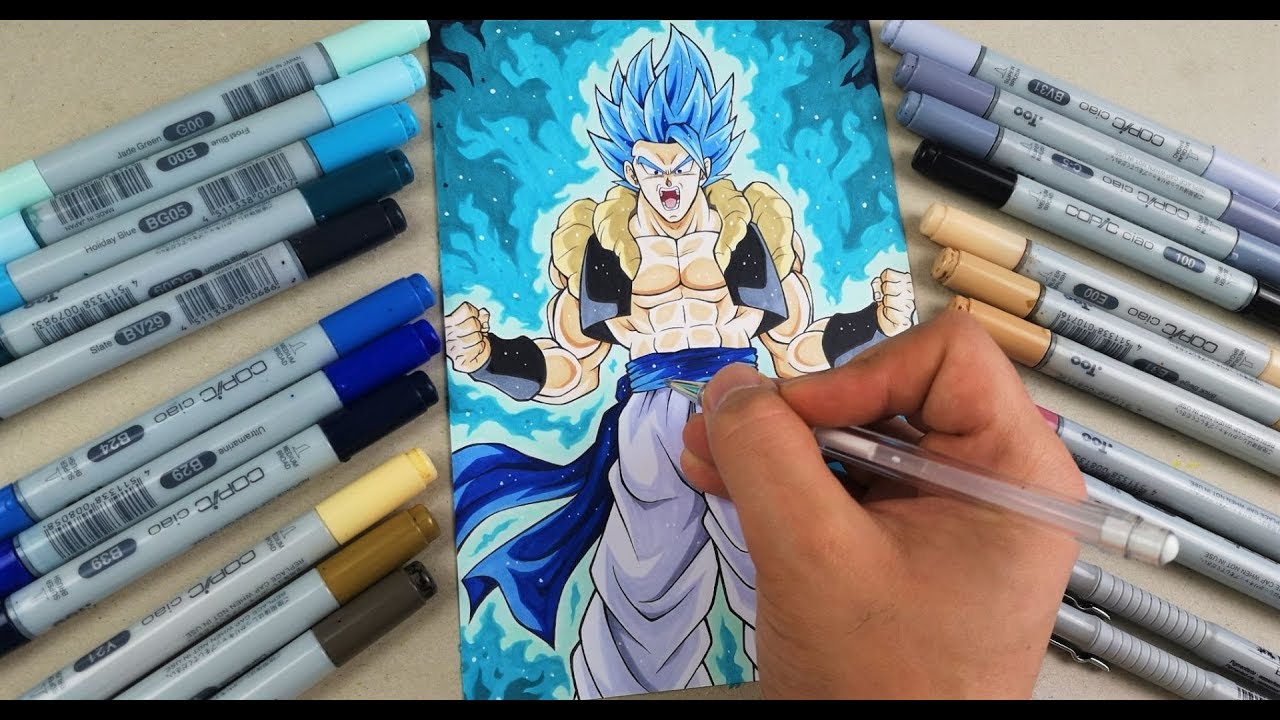 Drawing Gogeta SSj Blue | TolgArt
