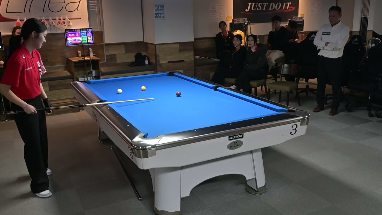 2026 BLUEROSE CUP 日韓女子対抗戦 M9 村松さくらの上がりラック。4-2で勝利