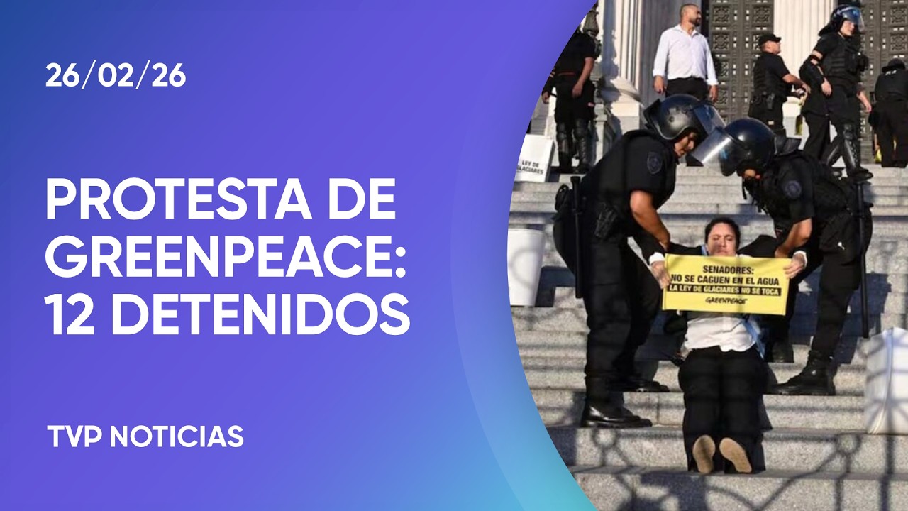 Protesta de Greenpeace: Manifestantes detenidos y represi&oacute;n a periodista