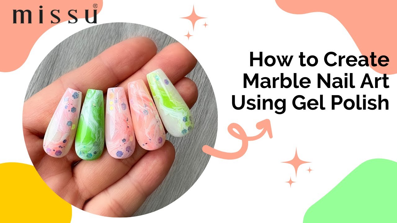 How to Creat Marble Gel Nail Art