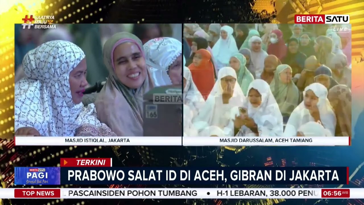 Presiden Prabowo Salat Id di Aceh & Wapres Gibran di Istiqlal: Momen Idulfitri 1447 H #beritasatu