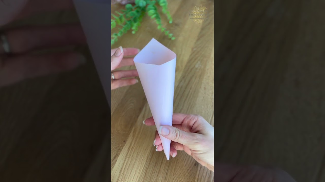 Make Easy Confetti Cones! No glue! #shorts