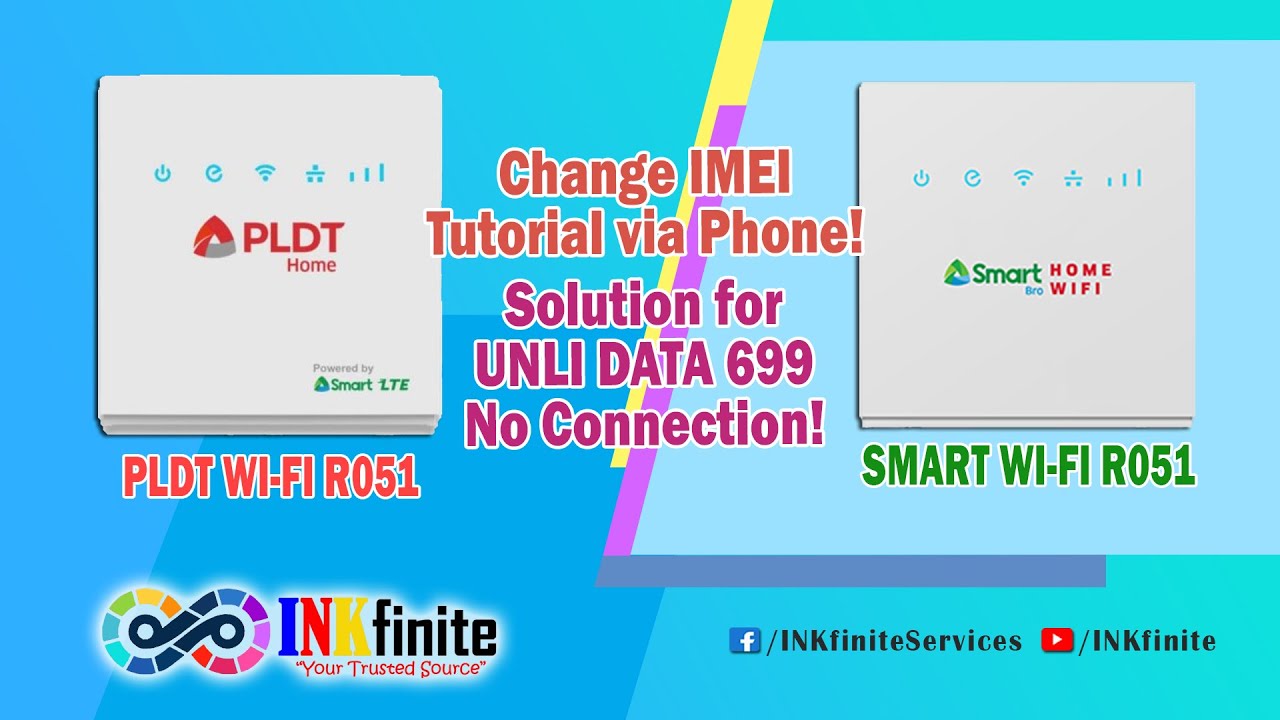 PLDT Home WiFi R051 and Smart Bro Home WiFi R051 Change IMEI Tutorial via Phone 2025 | INKfinite