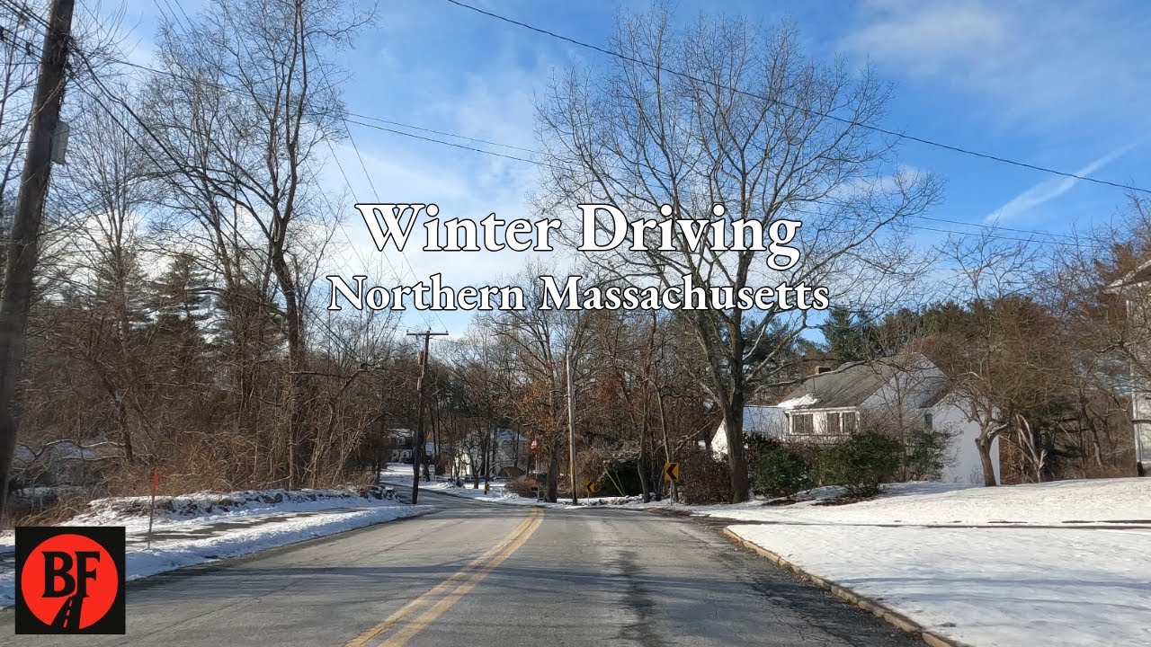 A Winter Drive in Northern Massachusetts [4K]