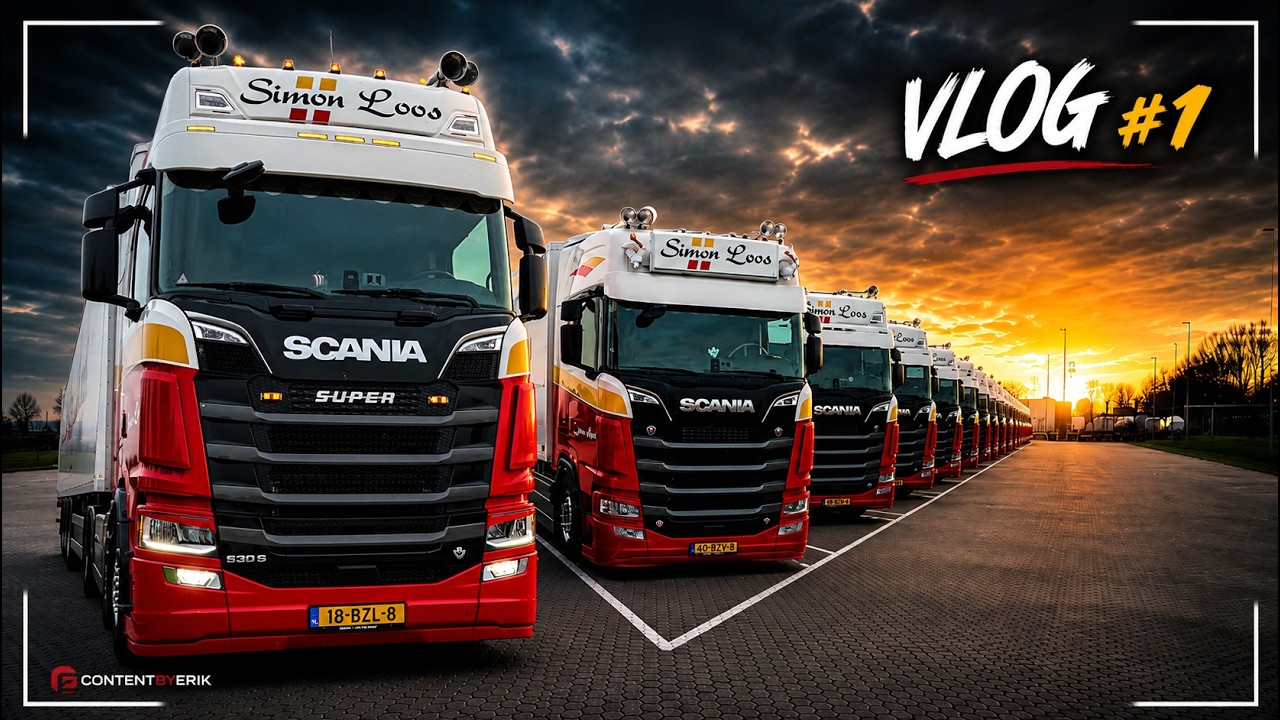 MET DE SCANIA V8 VAN DAG TOT NACHT🚛#vlog1