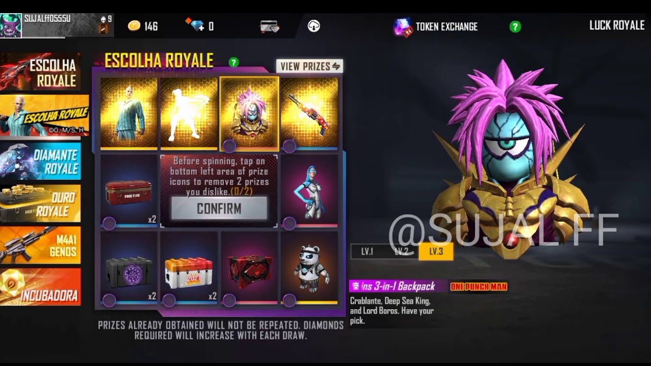 free fire New bag//  SUJAL.FF//SUJAL FF // @SUJALFF #SUJALFF // SUJAL FF officialj