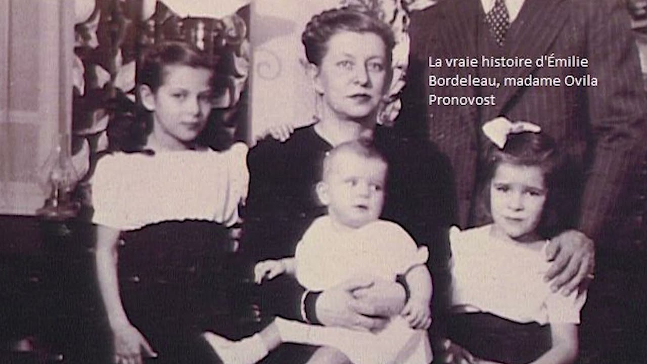 Blanche Pronovost, fille d'Émilie Bordeleau et d'Ovila Pronovost