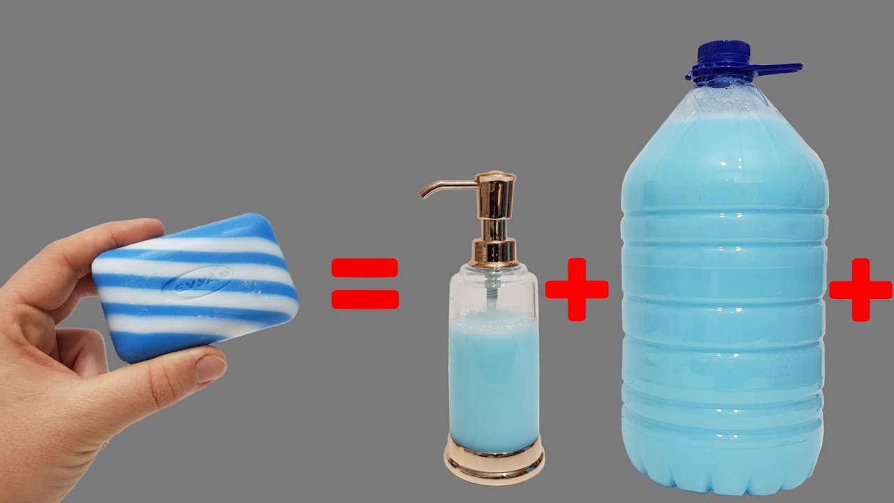Bu Sizi Kesinlikle Zengin Edecek - Bir Kalıp Sabun ile 6 Litre Sıvı Sabun Yapma Yöntemi