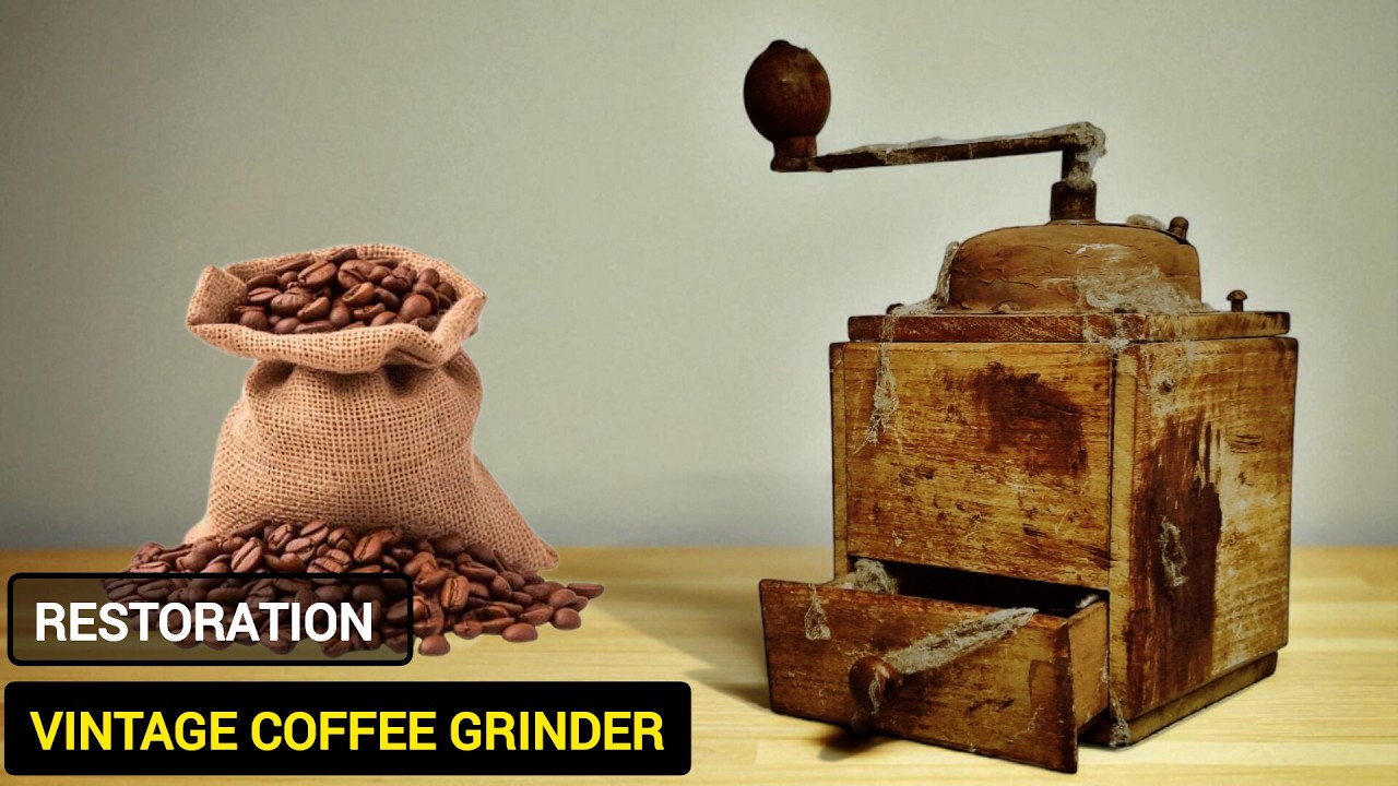 Restoring a Vintage Coffee Grinder | Antique Restoration Project. ASMR