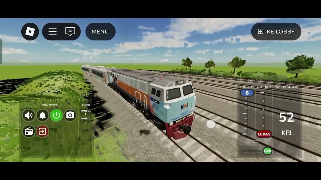 Main Roblox bareng adik seru banget kalian wajib coba ini kalo suka kereta api