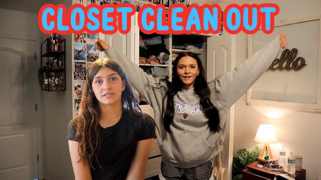 CLOSET CLEAN OUTS SPRING CLEANING AND ORGANIZING WITH US! EMMA AND ELLIE
