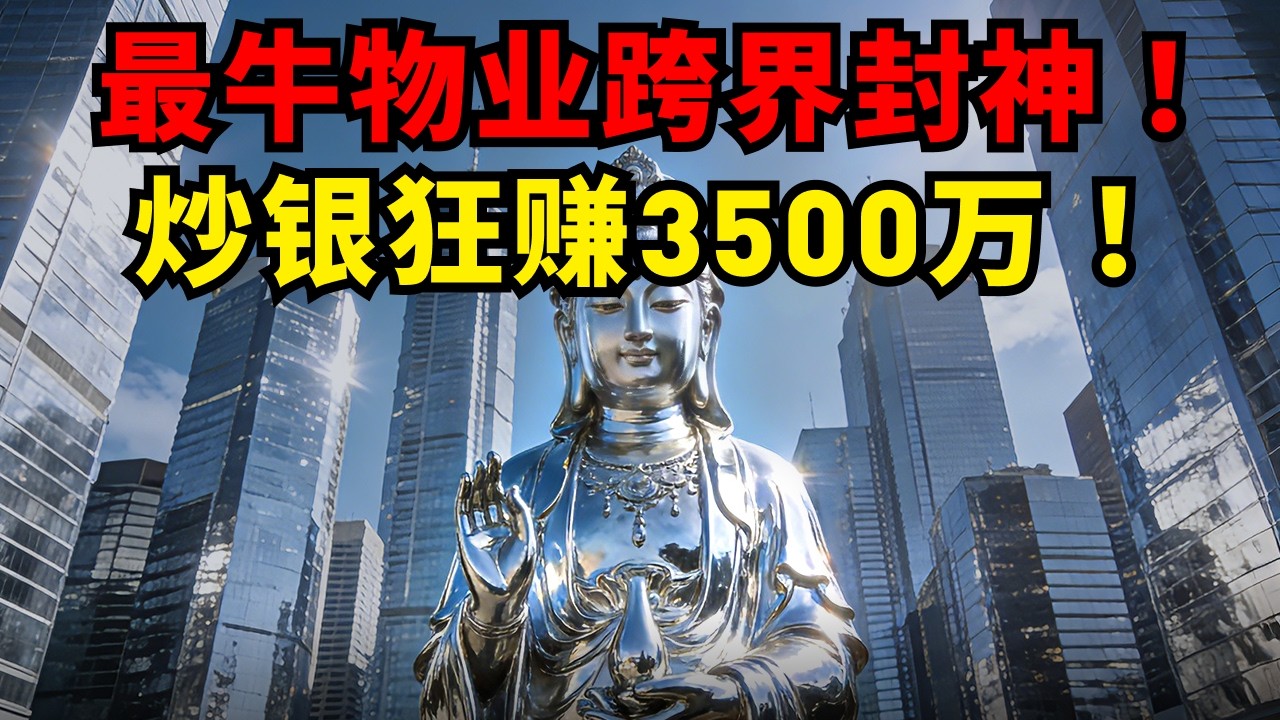 炸裂操作！广州物业跨界炒银封神，21 吨银条狂赚 3500 万美元！赶紧抄作业吗？#白银#投资策略#理财干货