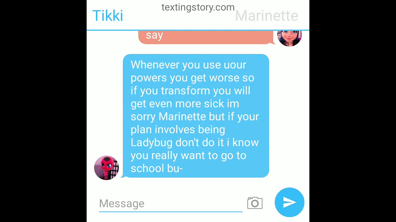 Marinette is sick???!!!