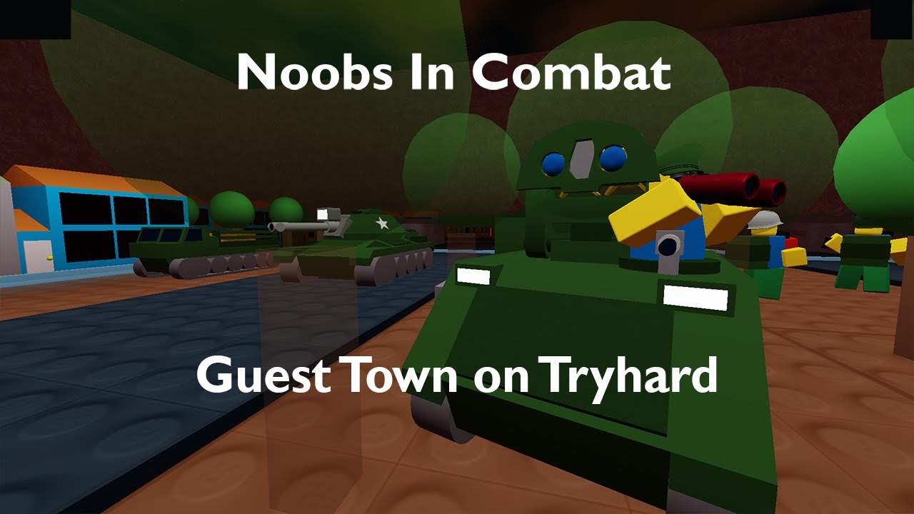 How to beat Guest Town solo on Tryhard (Noobs In Combat, Roblox)