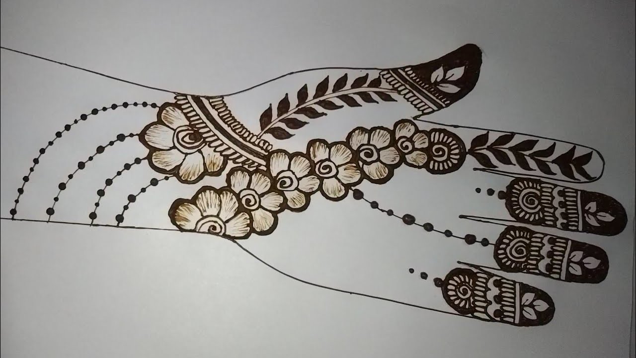 Very Easy Mehndi Design Step by Step #mehndi #design #viralvideo 