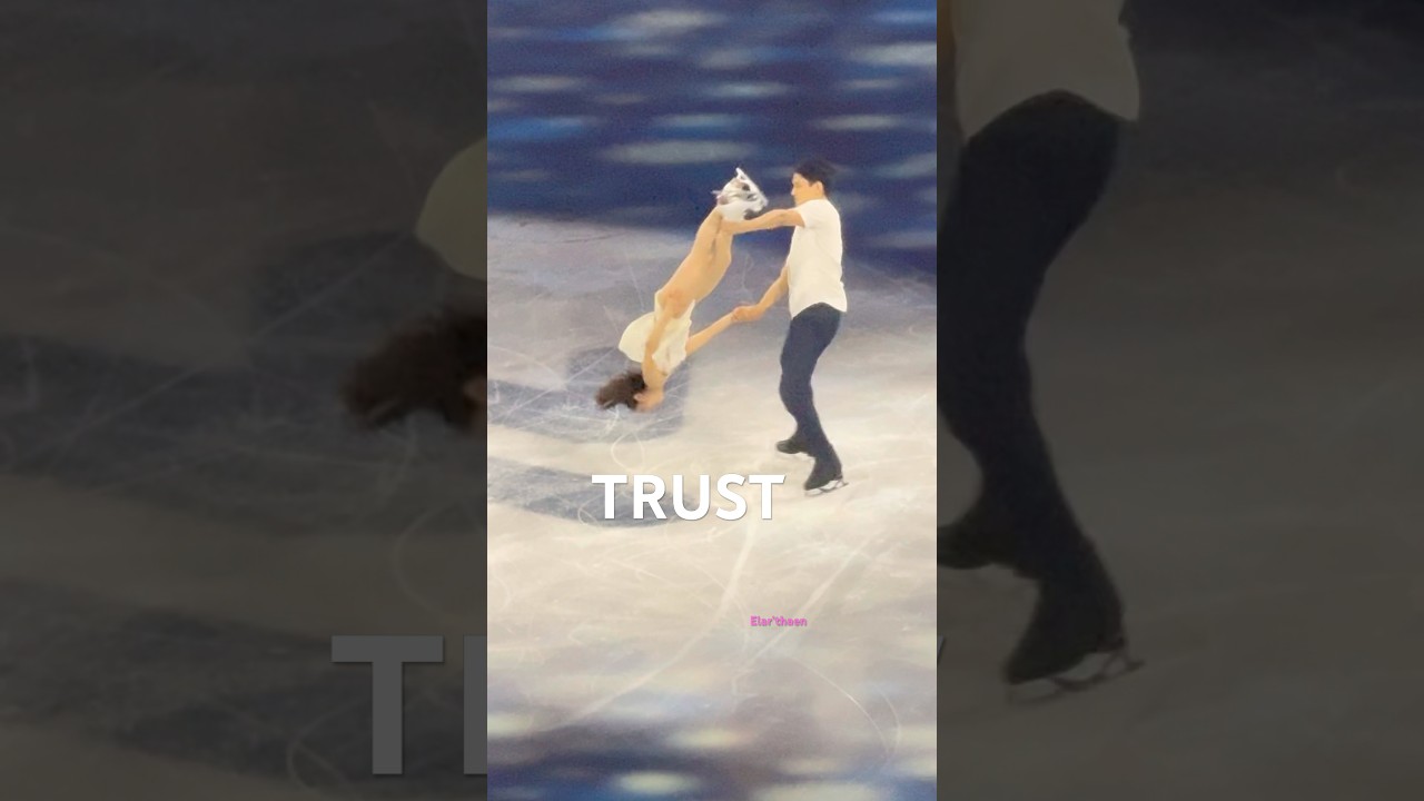 Trust in motion — Japanese pair on ice. Elar’thaen no sha’yel… 🌅 #LordOfTheJourney