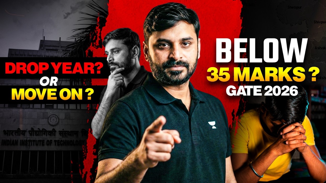 Below 35 Marks in GATE? Drop Year or Move On | Honest Strategy for GATE Aspirants | Ankit Doyla Sir