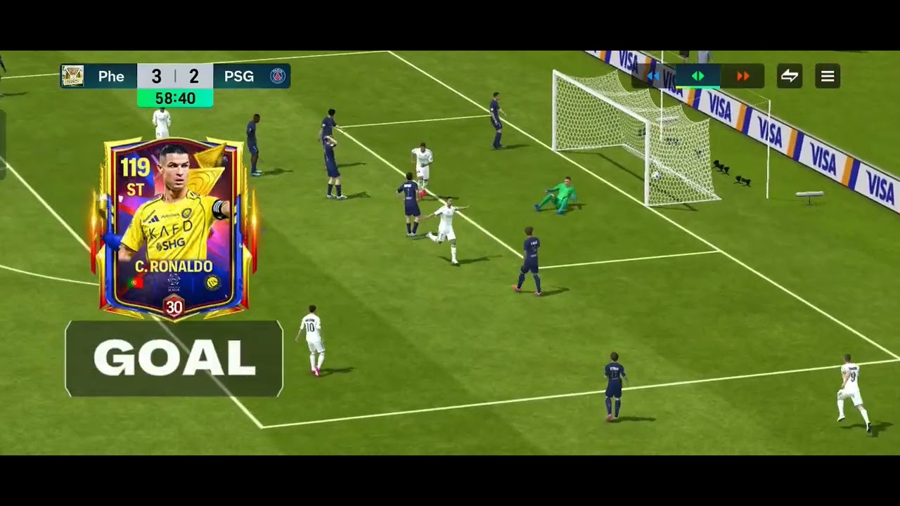 #Real_Madrid_3-2_PSG two goals by CR7 