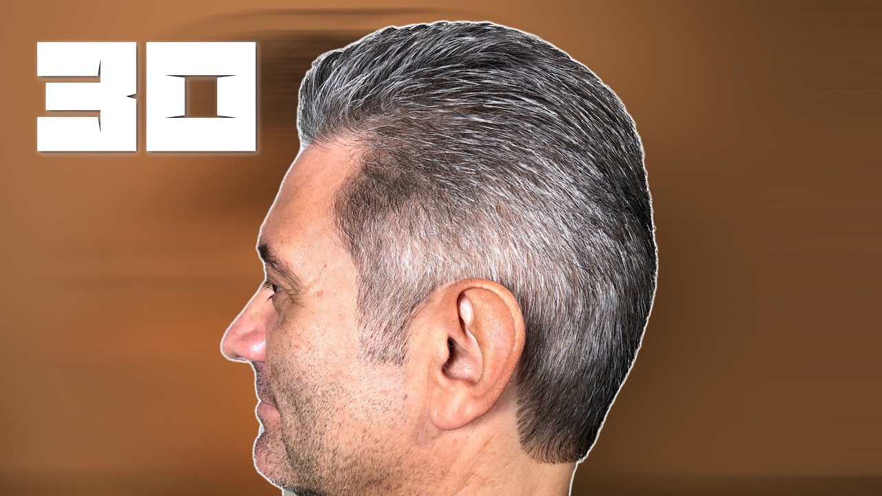 Classic Traditional Men's Haircut-Scissors  STEP BY STEP
