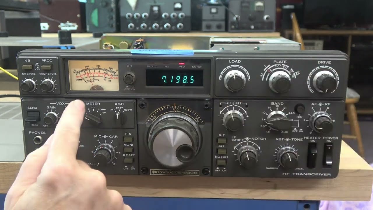 Vintage Kenwood TS-830s ham band transceiver 40 meter band weak Troubleshoot & repair
