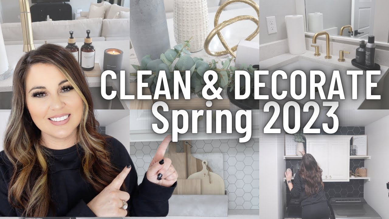 SPRING CLEAN + DECORATE WITH ME 2023 | SPRING DECORATING REFRESH 2023 | 2023 SPRING DECORATE WITH ME