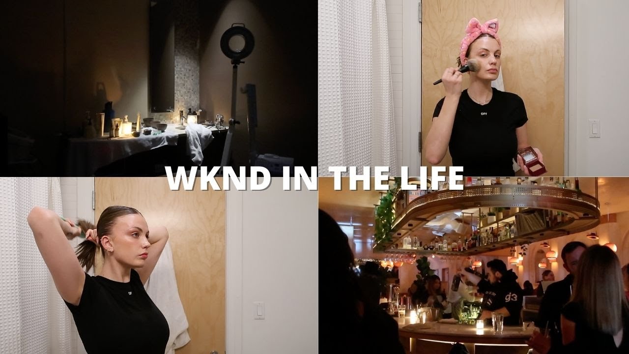 WKND IN THE LIFE: hydrafacial, slicked bun tutorial, organizing/cleaning, etc!