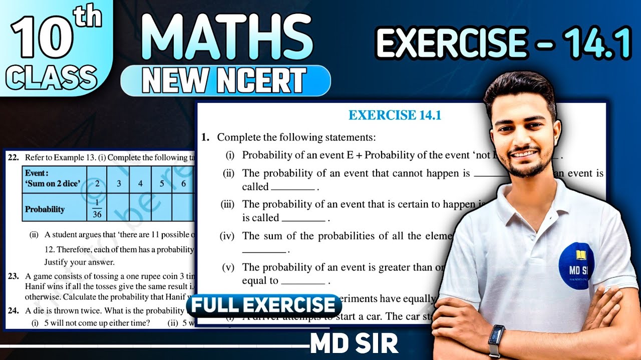Class 10 Maths Chapter 14 | Probability | Exercise 14.1 Solutions