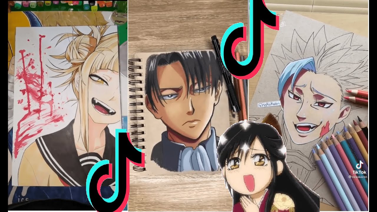 Amazing ANIME Drawing On Tik tok || Tik tok Compilation