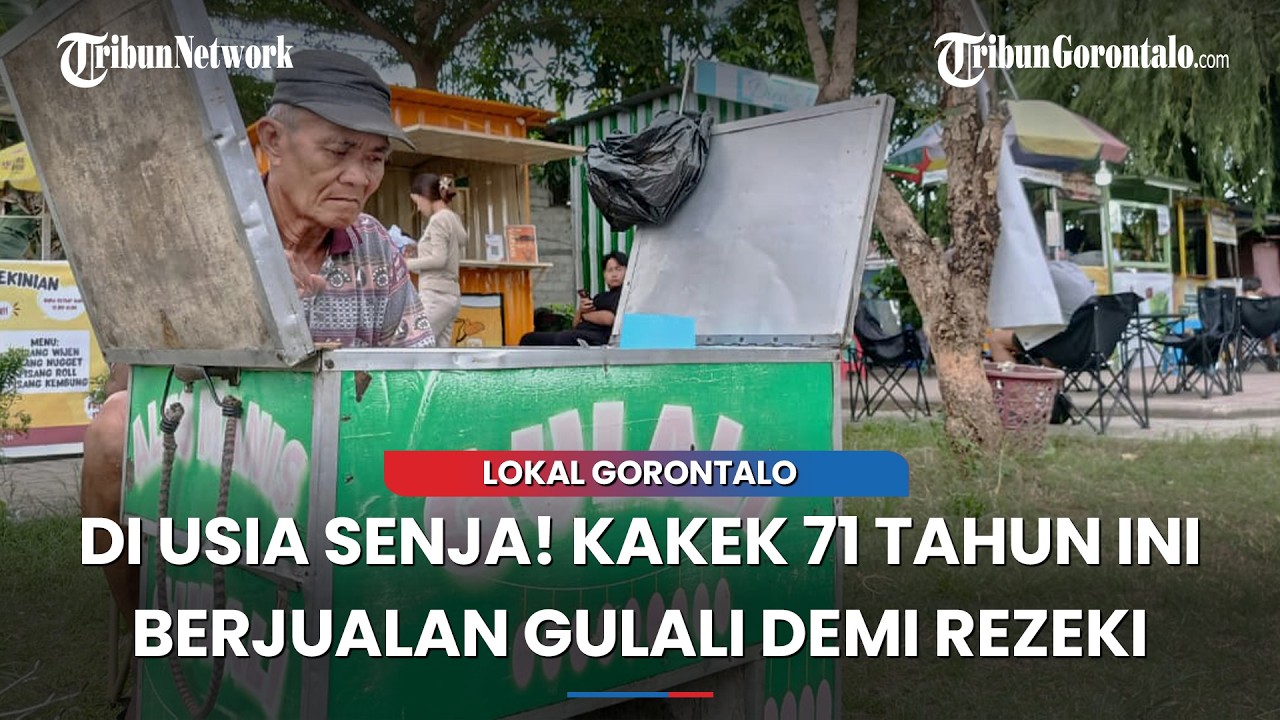 Kisah Ibrahim Pakaya, Kakek 71 Tahun Penjual Gulali di Taman Kalimadu Gorontalo