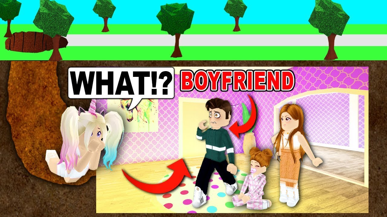 I Caught My Boyfriend Have A SECRET MANSION And FAMILY I Did Not Know About.. (Roblox)