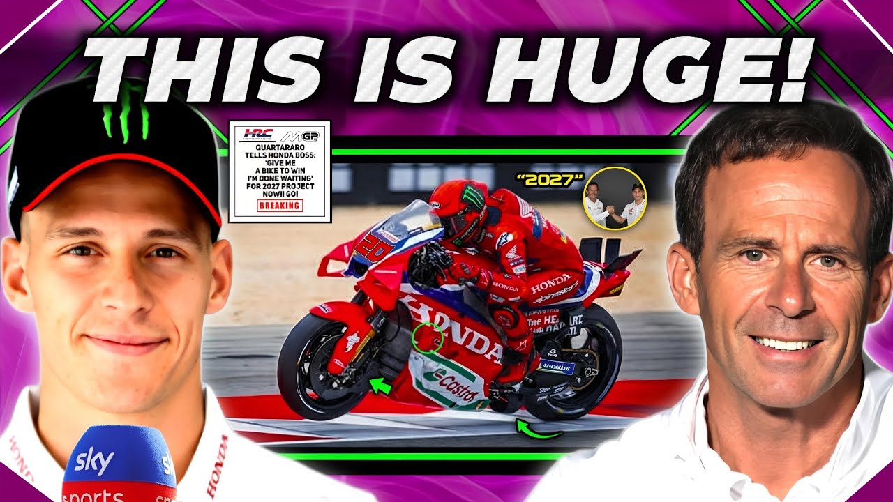 Quartararo DROPS HUGE BOMBSHELL on Honda Switch as Yamaha Crisis EXPLODES Ahead of 2027!