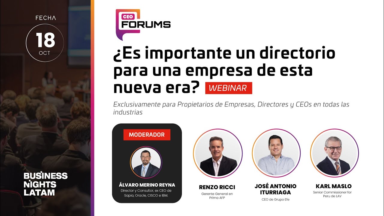 Webinar: ¿Es importante un directorio para una empresa de esta nueva era?